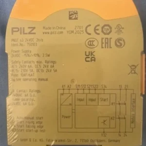 PNOZ S3 750103 NEW PILZ PNOZ S3 750103 Safety Relays free shipping