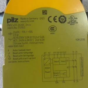1PCS New Pilz 751103 PNOZ S3 C 24VDC 2n/o safety relay Free Shipping