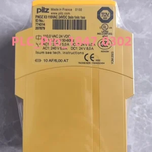 774314 1PCS Brand New pilz 774314 PNOZ X3 110VAC 24VDC 3n/o  Fast delivery