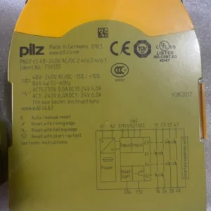NEW PILZ 750135 PNOZ s5 48-240V AC/DC 2n/o 2n/o t safety relay#