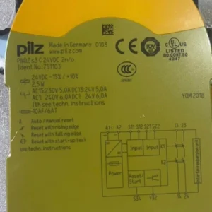 New Pilz 751103 PNOZ S3 C 24VDC 2n/o safety relay